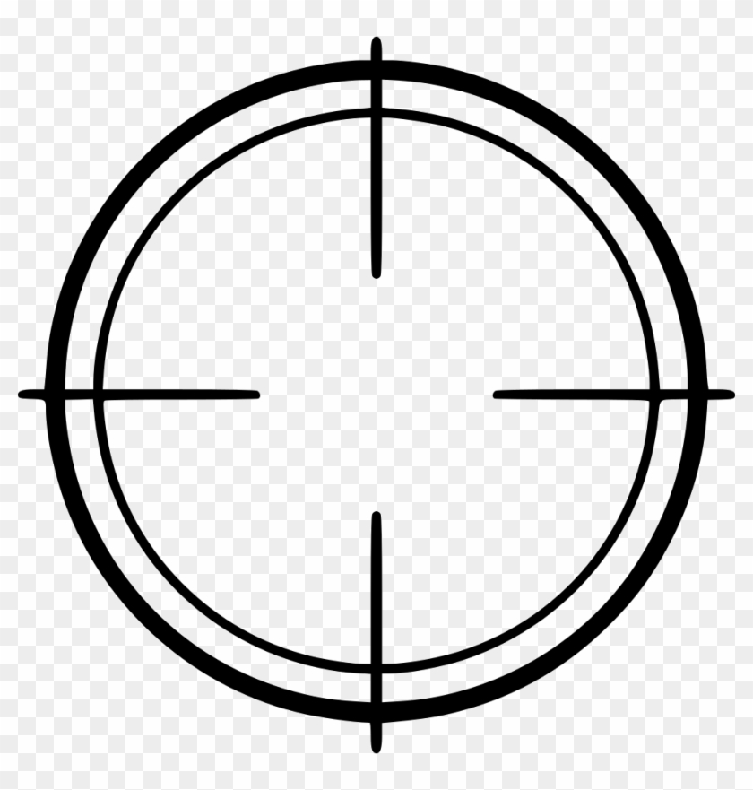 Crosshair Svg Icon Free - Crosshair Png #1463637