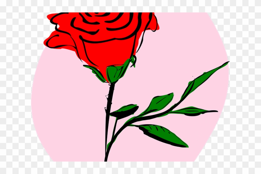 Red Flower Clipart Valentines - Rose Clipart Png #1463848