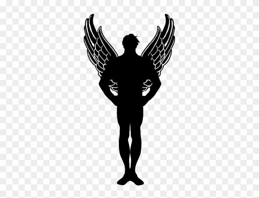 Freeuse Stock Angel Of Death Clipart - Male Angel Silhouette Png #1464016
