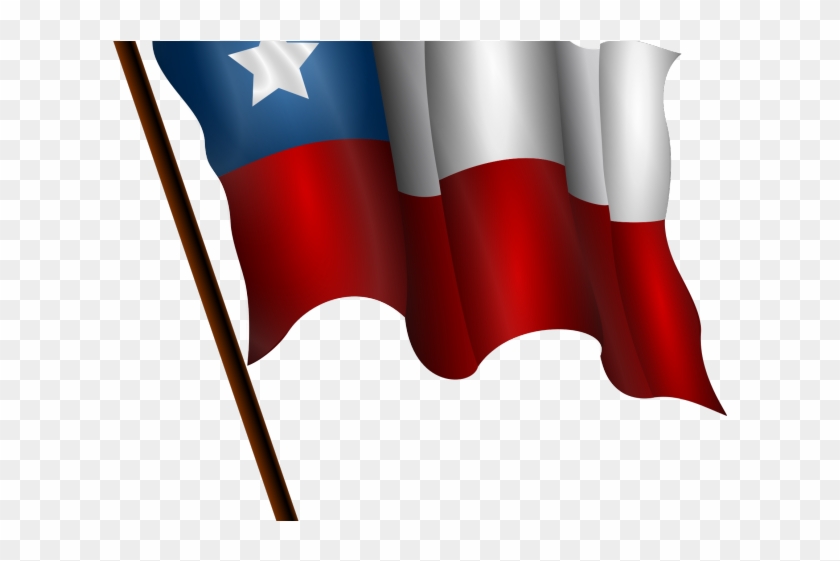Chile Flag Clipart Waving - Bandera De Chile Dibujo #1464045