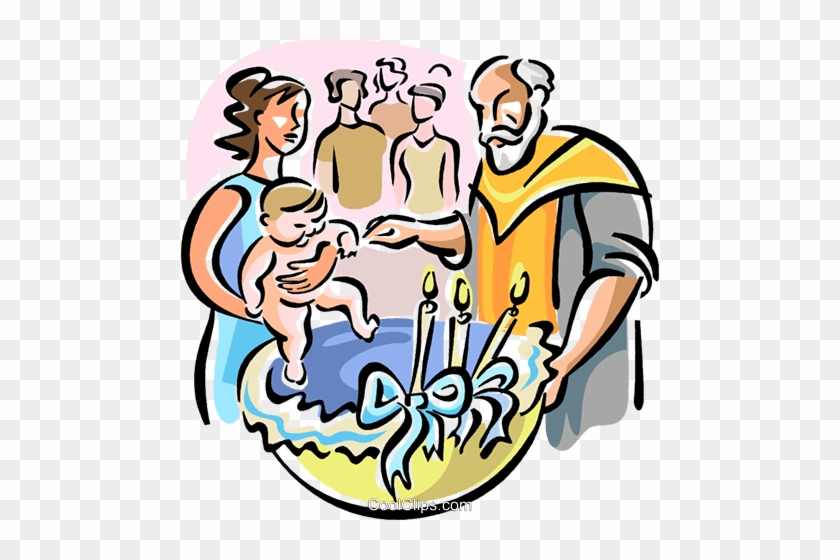 Orthodox Baptism Royalty Free Vector Clip Art Illustration - Baptism Clip Art #1464085