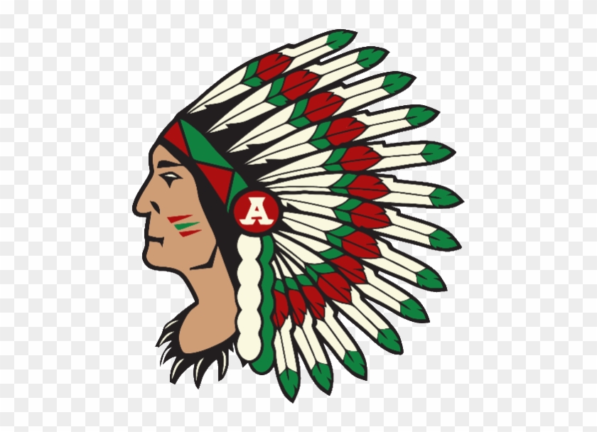Updated Indian Head Logo For Ahs - Anderson High School Indians Logo #1464126