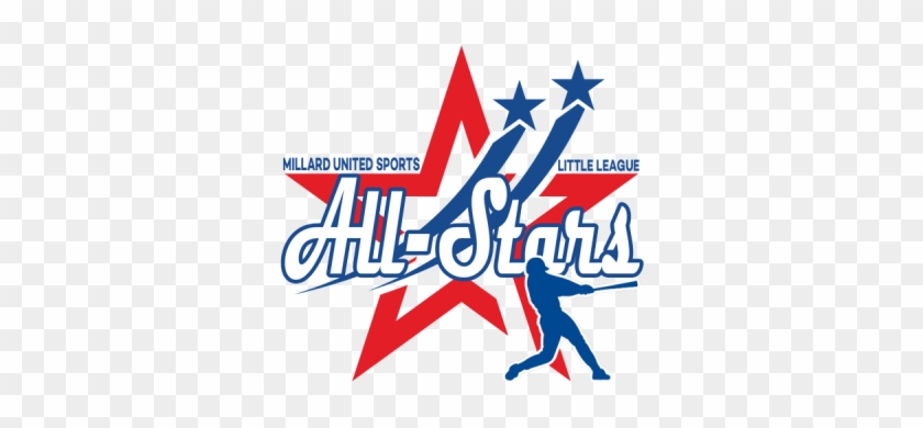 Baseball Allstar Clip Art Black And White Library Png - All Star Baseball Logo Transparent #1464235