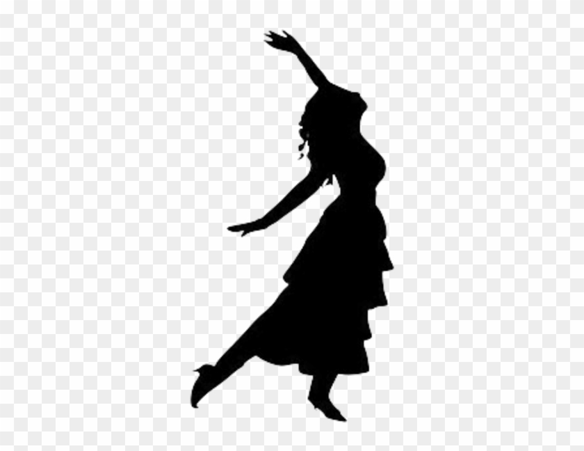 Silhouette Of Girl Dancing #1464345