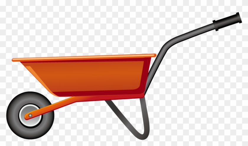 Gardener Clipart Wheelbarrow - Wheelbarrow Vector #1464378