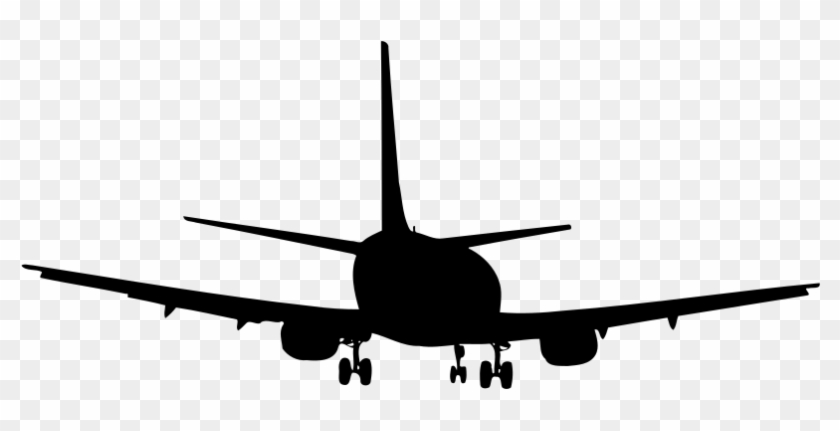 Onlinelabels Clip Art Aeroplane - Boeing 737 Silhouette Png #1464458