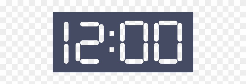 Digital Clock Png File Clipart - Digital Time Icon Png #1464800