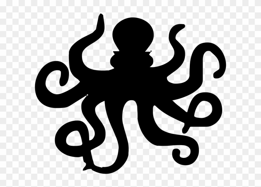 Imagen Gratis En Pixabay - Silhouette Octopus Png #1464904