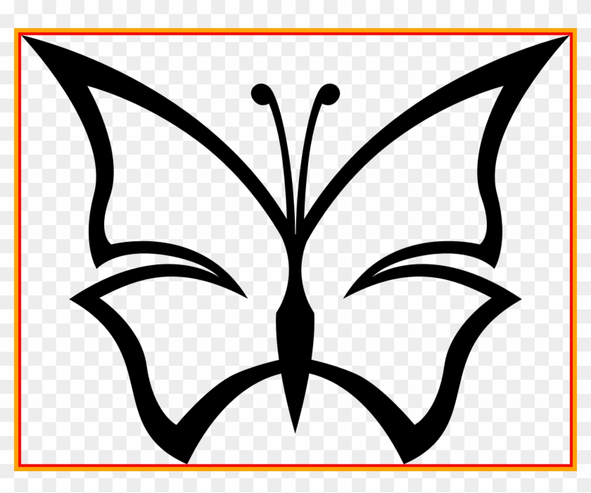 Image Black And White Amazing Line Butterfly Cnc Ideas - Butterfly Clipart Black And White No Background #1464915