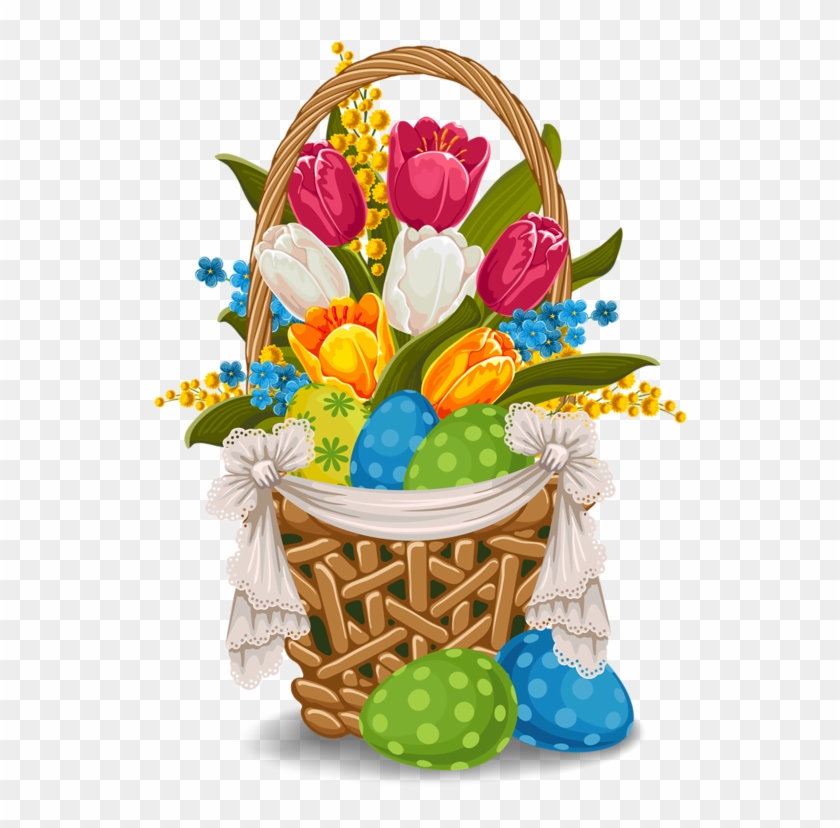 Pasen-rb - Clip Art Flower With Basket #1465093