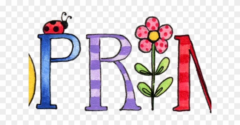 Spring Clipart Newsletter - Word Spring Clip Art - Full Size PNG ...