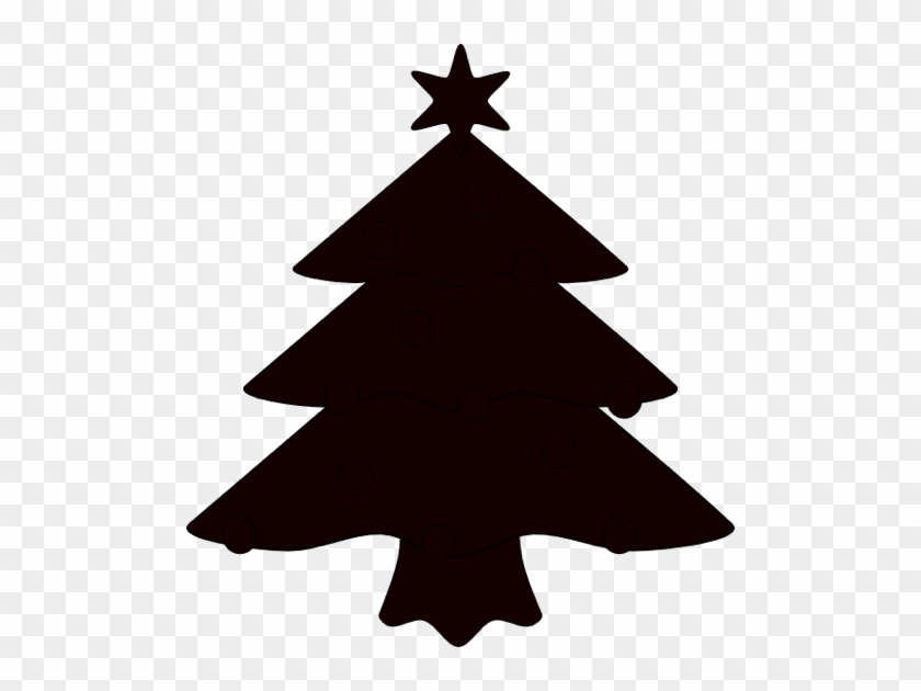 Free Christmas Clip Art From The Public Domain Ibytemedia - Christmas Tree Vector Black And White #1465216