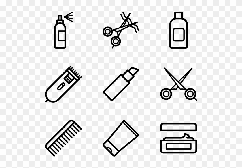 Graphic Freeuse Hairdresser Icon Packs Svg Psd Png - Hair Salon Icons Png #1465311