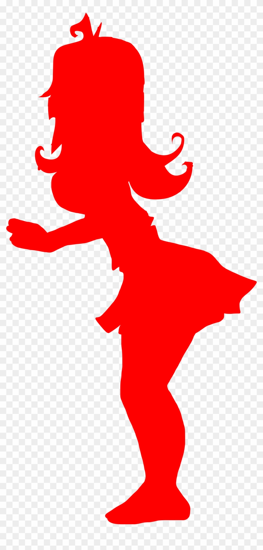 Free Cheerleading Silhouette Clipart - Icon #1465429