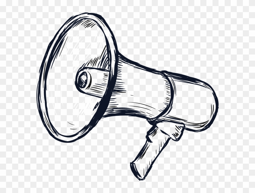 Collection Of Free Megaphone Download On Ubisafe - Sketch Phone Png #1465431