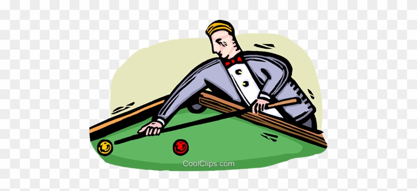 Pool Player Royalty Free Vector Clip Art Illustration - Pool Player Royalty Free Vector Clip Art Illustration #1465466