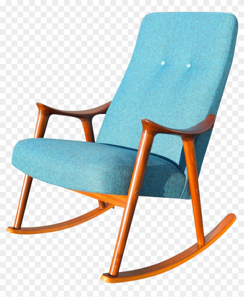 Clip Art Vintage Danish Modern Rocking Chair By Rastad - Clip Art Vintage Danish Modern Rocking Chair By Rastad #1465566