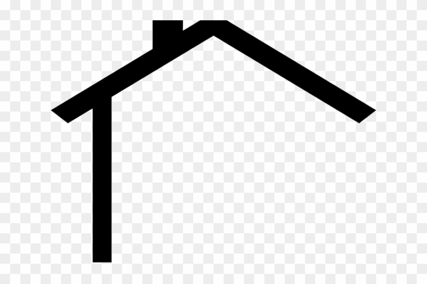 Rooftop Clipart Remodel - House Outline Clipart #1465685