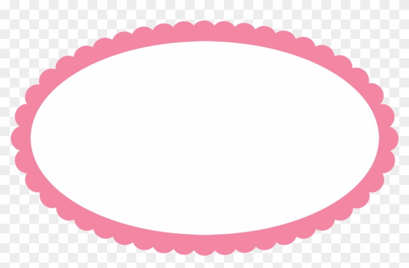 Transparent Oval Border Frames - Frame Oval Rosa Png #1465765