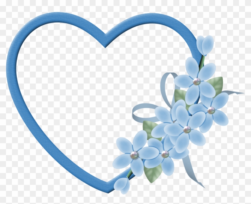 ♥➷♥¸ - •´♥¸ - •¸ - •´¸♥➷♥¸ - •´♥¸ - • - Blue Heart Frame Png #1465808