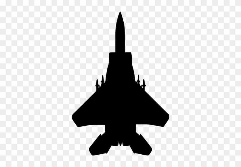 Fighter Jet Public Domain Vectors - Fighter Jet Silhouette Png #1465991