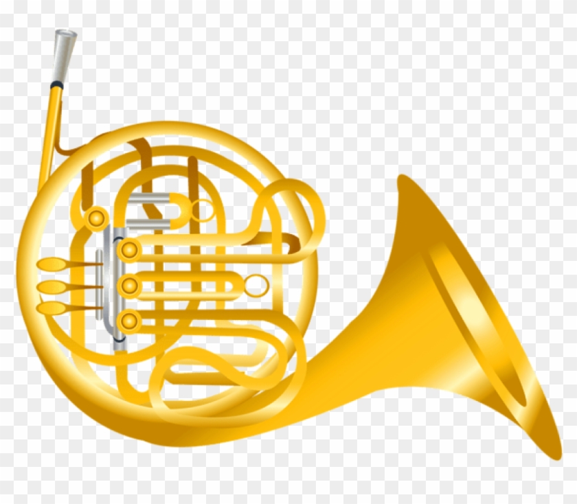 Free Png French Horn Transparent Png Images Transparent - French Horn Clipart #1466001