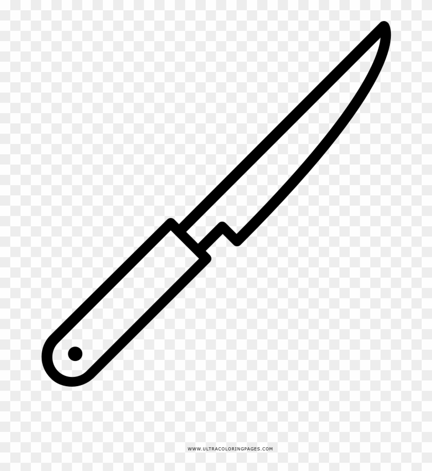 Clip Art Transparent Stock Knife Spatula Transprent - Cuchillo De Pan Para Colorear #1466124