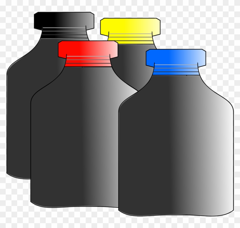 Dyeing Bottle Color Ink - Dye Bottles Clip Art #1466184