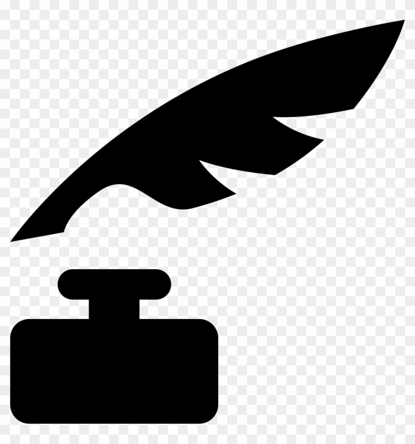 And Bottle Writing Tools Silhouettes Svg Png - Pluma Escribir Icono #1466193