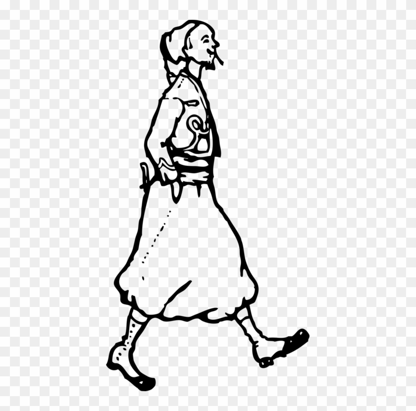 Walking Download Drawing Outline Silhouette - Walking Outline #1466923