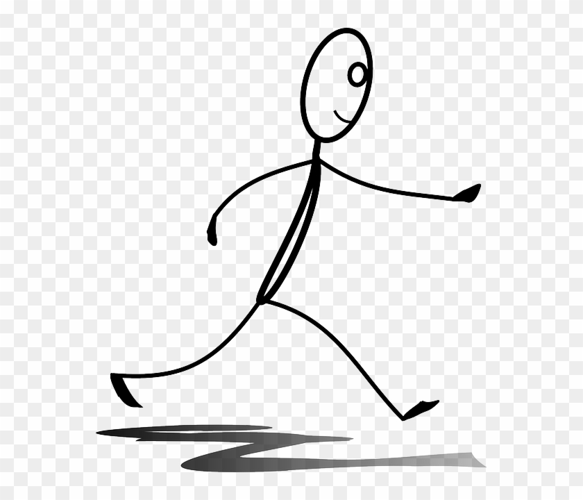 Clipart Walking Walking Fitness - Stick Figure Walking #1466934