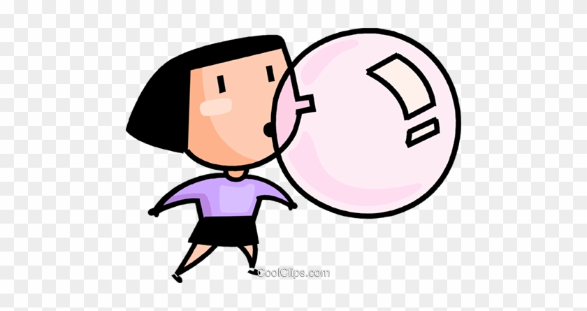 Clip Art Free Blowing Bubbles Clipart At Getdrawings - Eating Chewing Gum Clipart #1466967