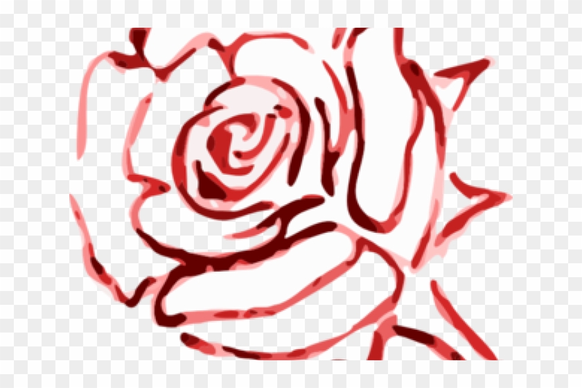 Jam Clipart Outline - Art Line Red Rose #1467029