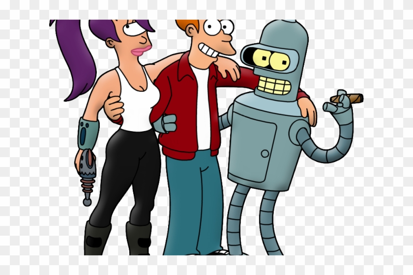Futurama Clipart Science Fiction - Futurama Fry Leela And Bender #1467111