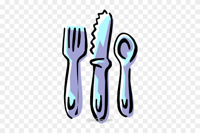 Knife, Fork, And Spoon Royalty Free Vector Clip Art - Meals And Memories: A Cookbook/memoir: Odyssey Project #1467354
