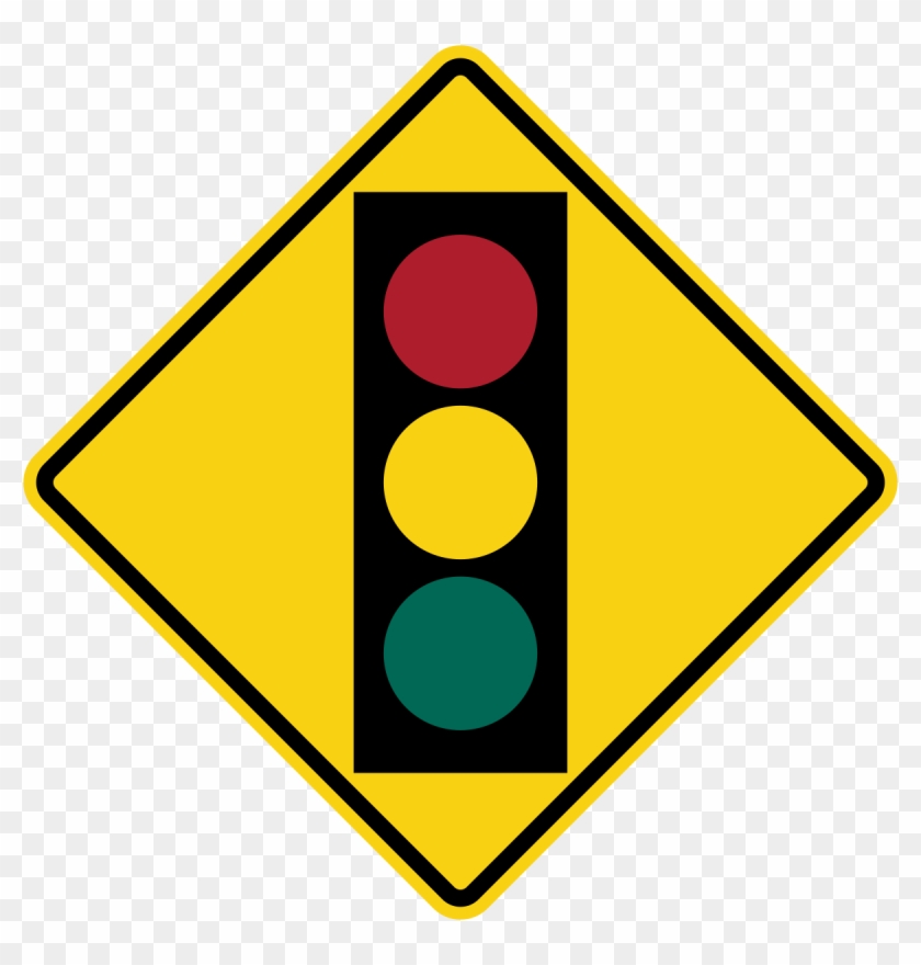 Bump Ahead Street Sign Clip Art - Traffic Light Sign Png #1467399
