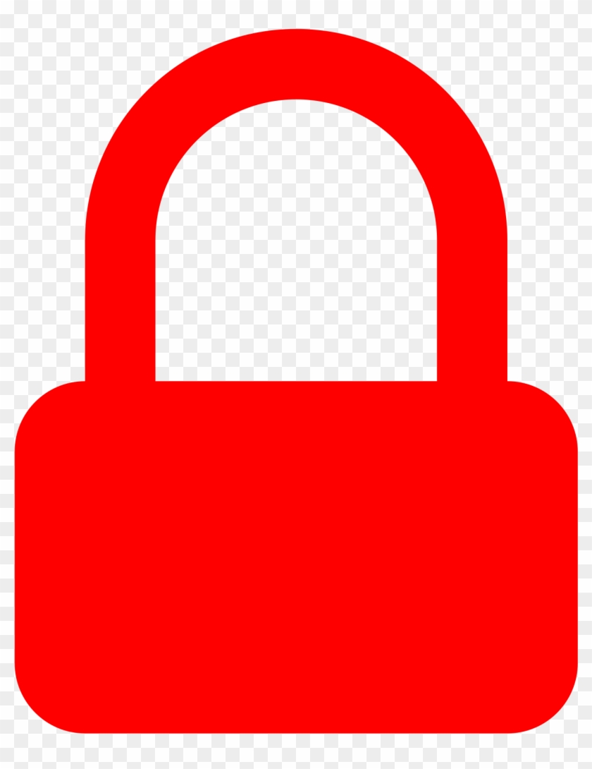 Lock Clipart Red Lock Banner Library Library - Red Lock Png #1467430