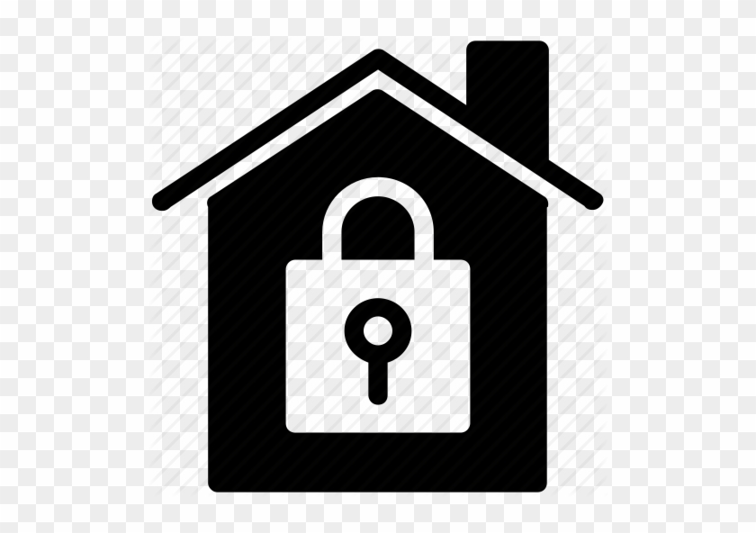 Padlock Clipart Safe Secure - House Lock Icons Png #1467442