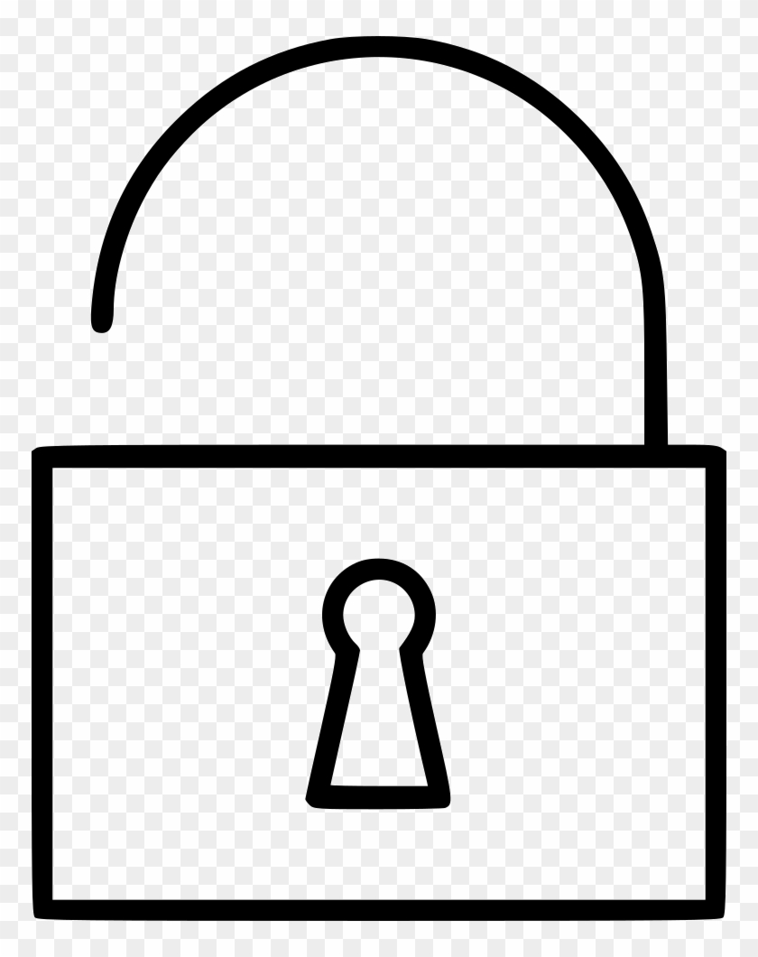 Padlock Drawing Lock - Lock And Key #1467445