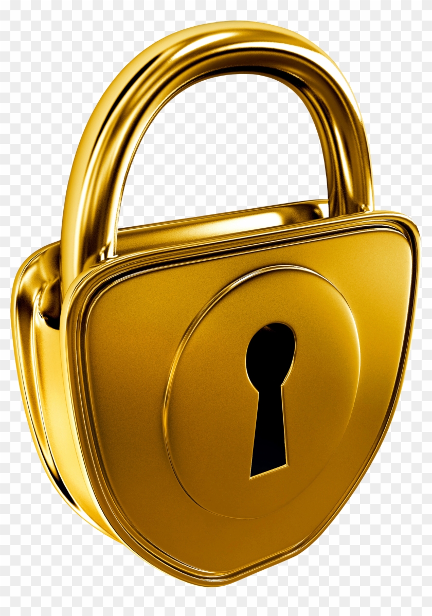 Clip Free Download Padlock Clipart Golden - Padlock Png #1467454