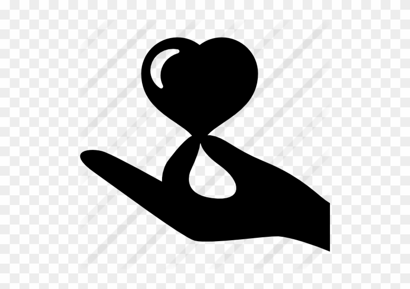 Clip Art Hand Holding A Heart - Mano Con Un Corazon #1467495