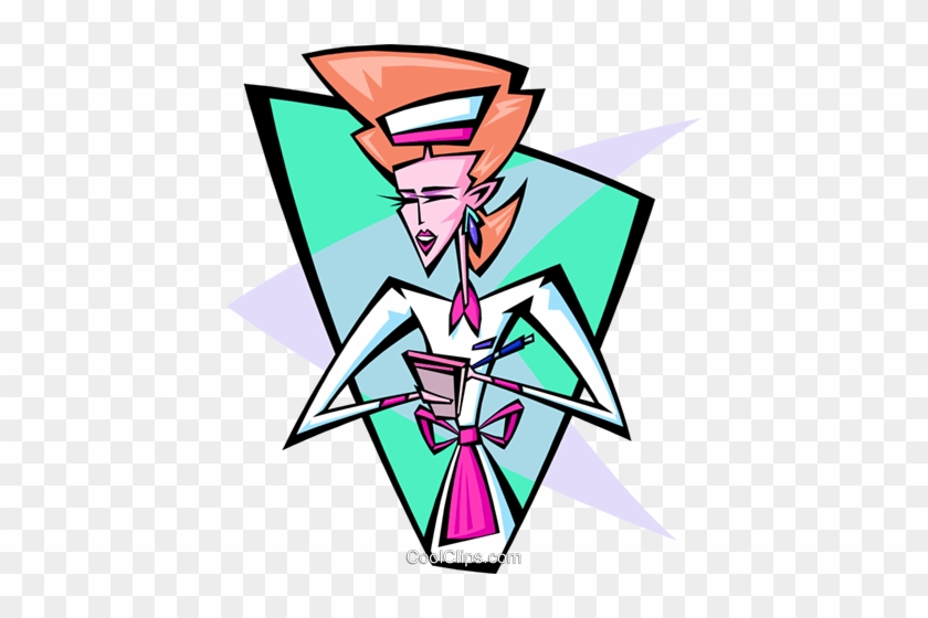 50's Waitress Abstract Royalty Free Vector Clip Art - 50's Waitress Abstract Royalty Free Vector Clip Art #1467526