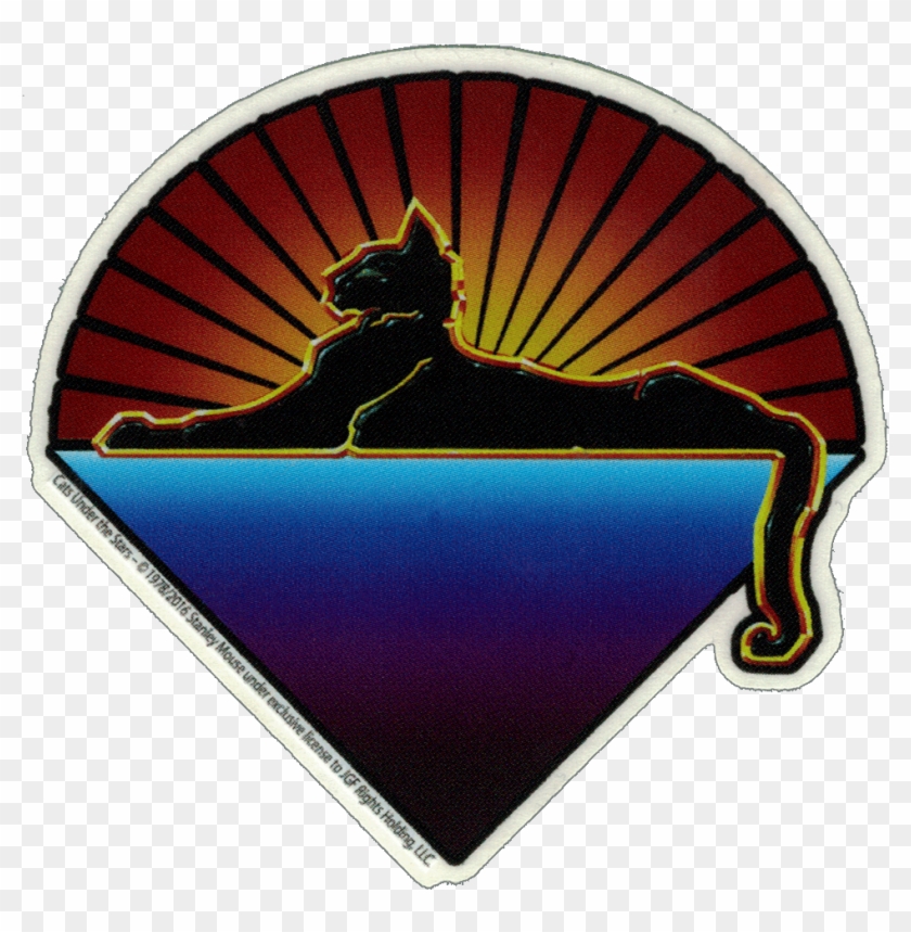 Grateful Dead Cats Under The Stars - Grateful Dead Tie Dye Sticker #1467561