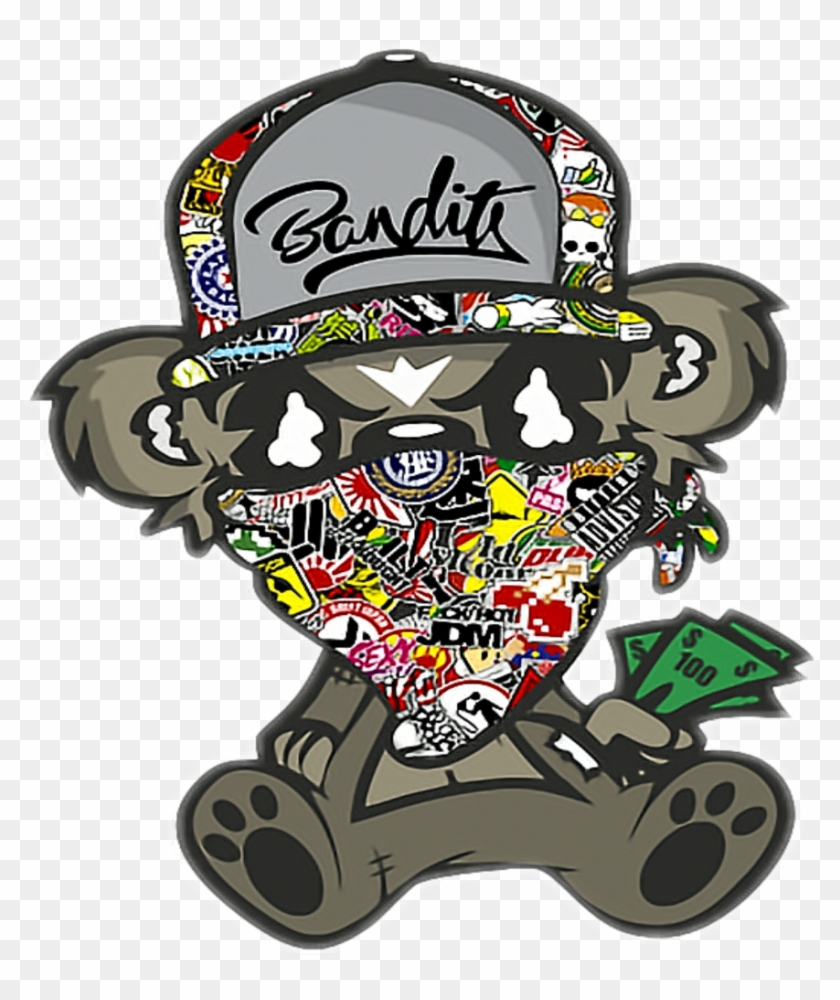 Bandit Grateful Gratefuldead Money Deadbear Deadbears - Sticker Boom #1467584