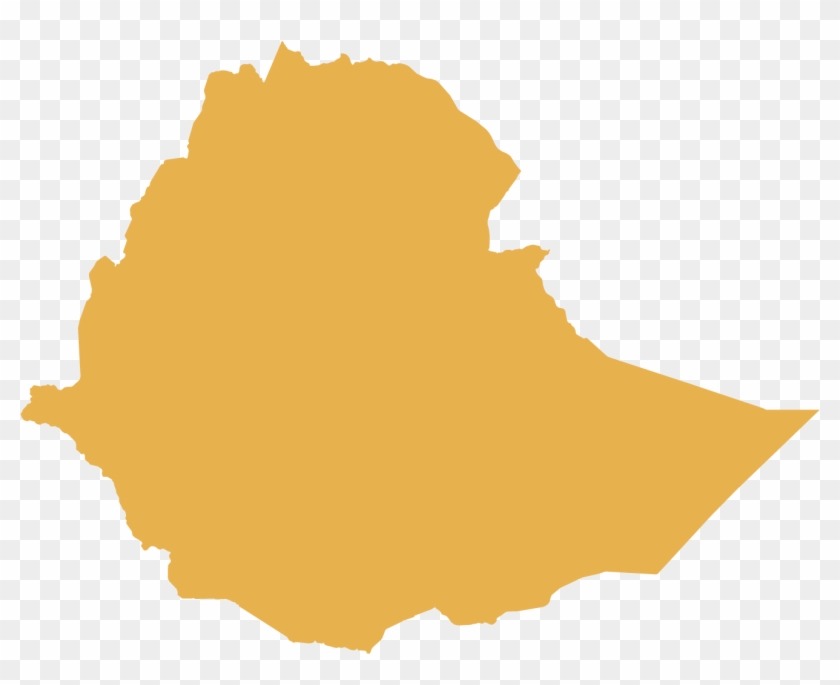 Ethiopia Map - Black Ethiopia Map #1467599