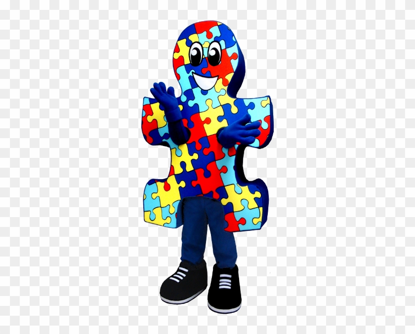 Here's The Puzzle Piece Mascot We Made For Families - Autism Mascot #1467655