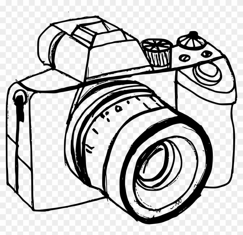 old fashioned camera drawing