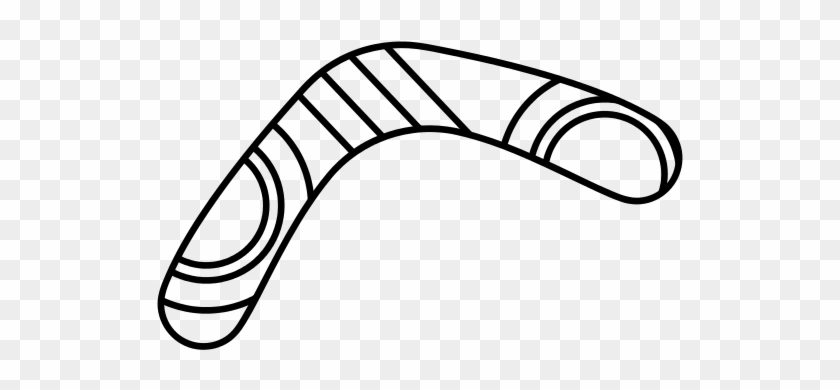 Banner Black And White Library Australia Drawing Outline - Drawing Of A Boomerang #1467719