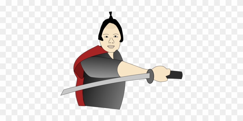 Samurai Demon Eyes Kyo Japan Katana Drawing - Samurai Clipart #1467761