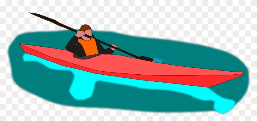 Kayak 2017 Line Art Boating - Clip Art #1467879